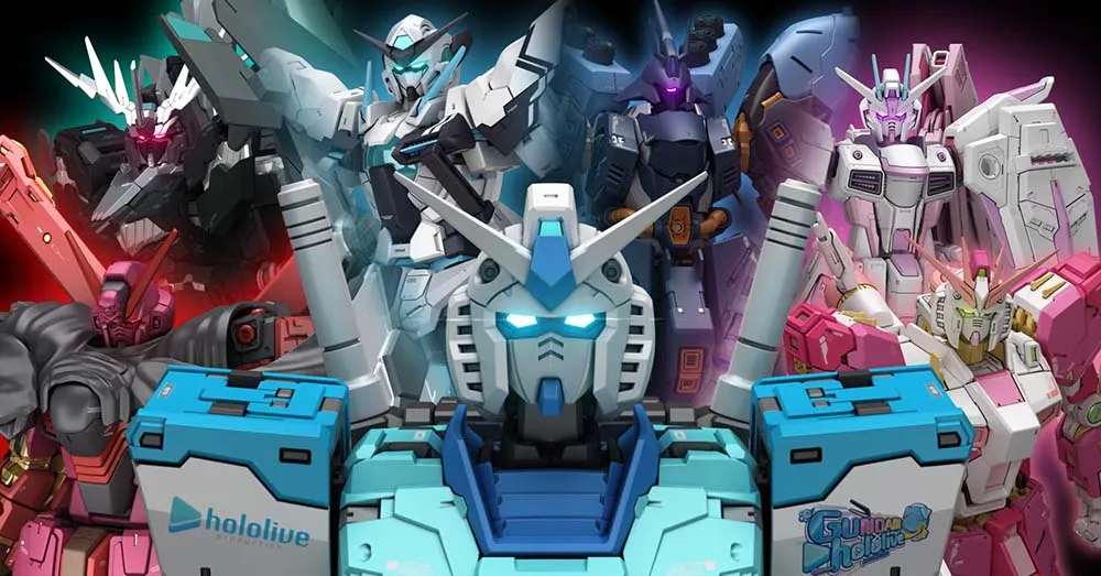 Bandai Umumkan Kolaborasi Gundam x Hololive, Ini Daftar Mobile Suit-nya!